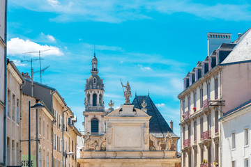 Fototapeta premium NANCY, FRANCE - June 23, 2018: Traditional Cathedral building in Nancy, France