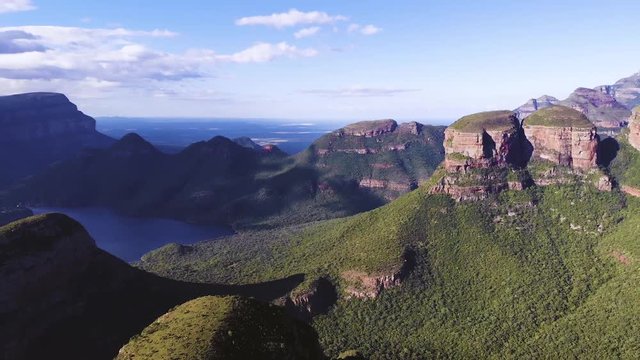 South Africa - Blyde River Canyon - Tree Rondavels - Drone