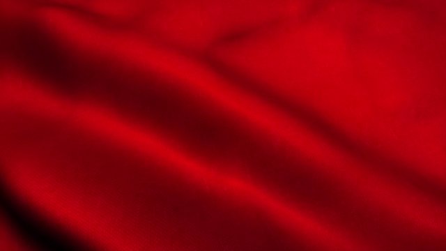 Red waving flag full screen 3d animation