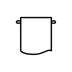 towel icon vector template
