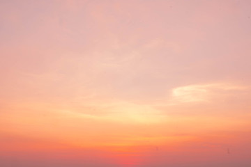 Fototapeta premium Dramatic sunset and sunrise sky Sky gradient from yellow and pink sunset