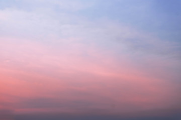 dreamy and beautiful cloudscape in sunset