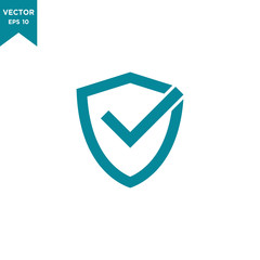 shield icon vector logo template 