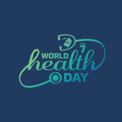World Health Day  Logo design template