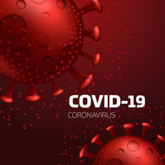 Coronavirus disease COVID-19 infection medical vector illustration.