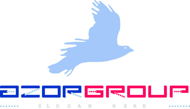 Ejemplo de logotipo vectorial. Azor