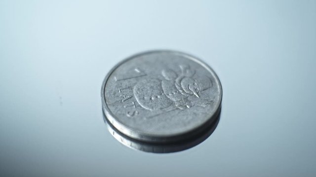 1 lats 2007 - Snowman Closeup Coin of the Latvian republic