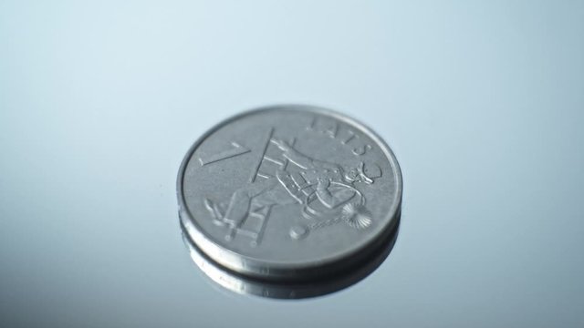 1 lats 2008 - Chimney Closeup Coin of the Latvian republic