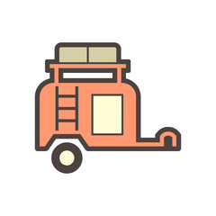 off road trailer icon