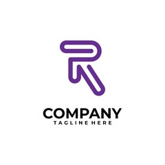 initial letter R logo design vector inspiration