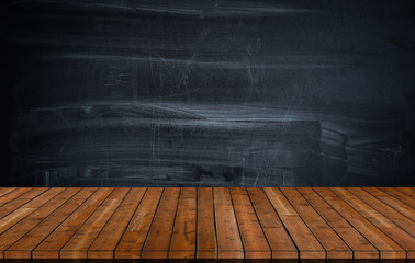 wooden top and dark space