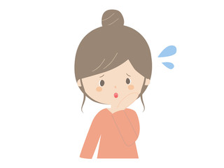 Young woman in trouble