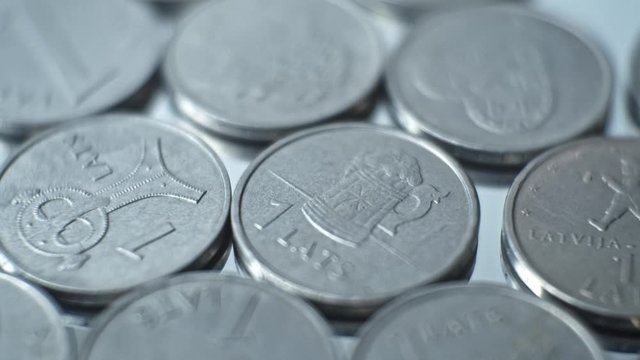 1 lats coins obverse Closeup Coin of the Latvian republic