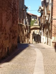 narrow street in old town