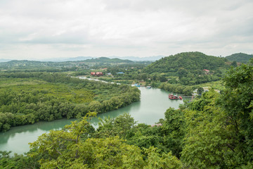 Fototapeta na wymiar ASIA THAILAND PRANBURI LANDSCAPE RIVER