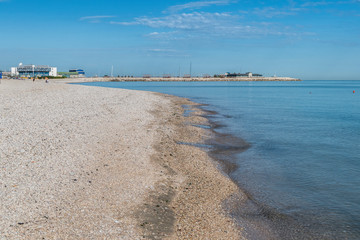 Fototapeta na wymiar coastline of Fano