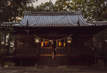 Japanese Miyajidake temple of heaven in Beppu