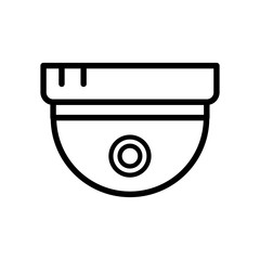 surveillance camera icon vector template