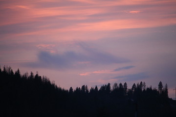 Sunset Over Smelterville, Idaho