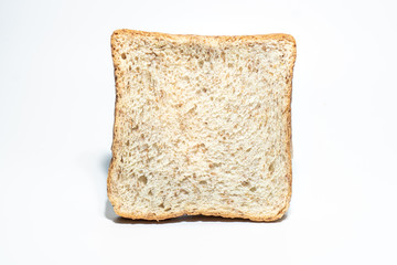 Whole wheat Bread on White Blackground