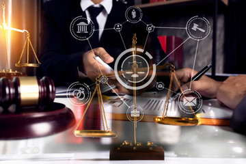 Fototapeta premium Concepts of Law and Legal services.