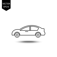 thin line icons for car,transportation,vector illustrations