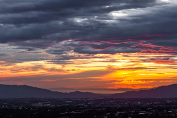 sunset in Costa Rica