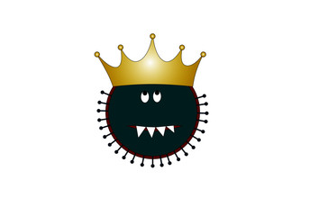 Corona-Virus SARS-CoV-2 (Cartoon)