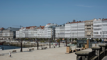 Fototapeta premium Galerías de la Marina de A Coruña