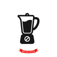 blender icon in trendy flat design