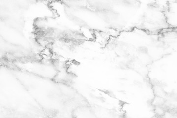 Obraz premium Marble wall white silver pattern gray ink graphic background abstract light elegant black for do floor plan ceramic counter texture stone tile grey background natural for interior decoration.