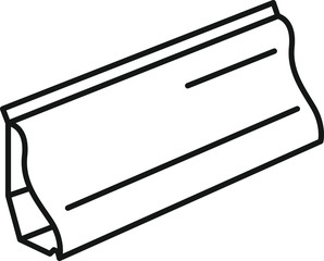 Fototapeta premium Skirting Board icon, vector illustration