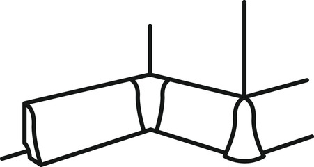 Skirting Board icon, vector illustration