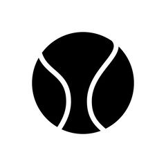 tennis ball icon vector template