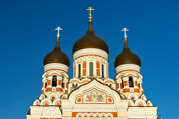 Fototapeta premium The Attractions of the Beautiful Medieval Town of Tallinn