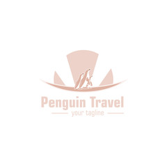 Template Penguin Travel Logo For Your Company