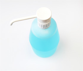 Dispenser of hydro alcoholic gel disinfectant to avoid contamination by virus or bacteria