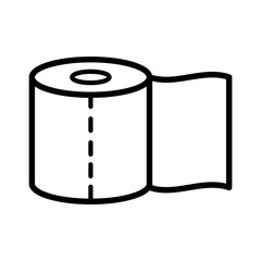 tissue toilet icon vector template