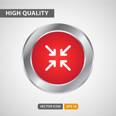 Obraz premium minimize icon for your web site design, logo, app, UI. Vector graphics illustration and editable stroke. EPS 10.