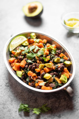 SWEET POTATO & BLACK BEAN BREAKFAST HASH