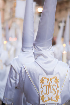 Nazarenos de Nuestro Padre Jes&uacute;s Cautivo en la Semana Santa de M&aacute;laga
