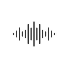 Sound Wave Icon Vector Illustration
