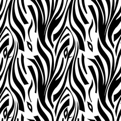 Fototapeta na wymiar Seamless pattern created by several lines set to zebra stripe