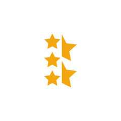 logo star with letter b in circle vector design