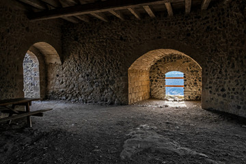 Interior of Somoska castle, Slovakia