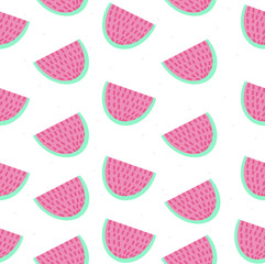 pattern with pieces of watermelon