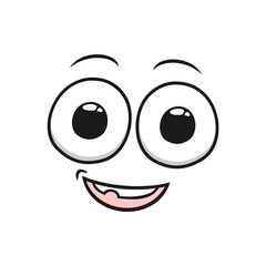 Design of cartoon eyes looking