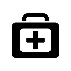 first aid box icon vector template