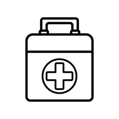 first aid box icon vector template