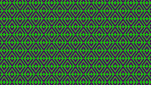 Colorful graphic pattern with kaleidoscope animation, on a background with psychedelic, hypnotic and stroboscopic effect, in 16: 9 video format